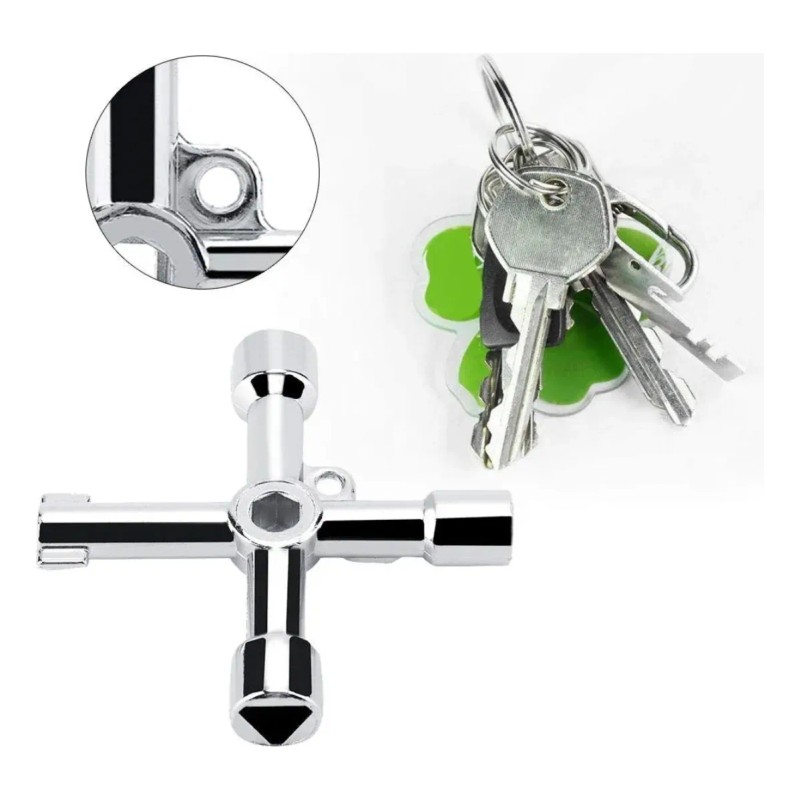 Llave Universal Combinada CEROB 5 En 1 Para Gabinetes Eléctricos