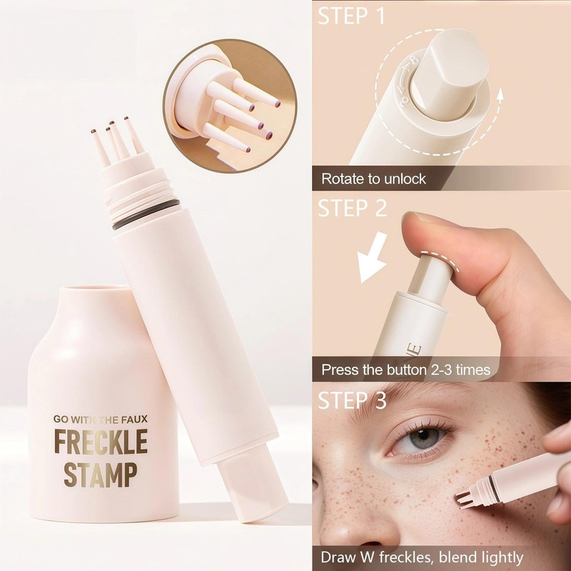 Freckle Pen Waterproof & Smudge-Proof, Freckle Stamp Long-Lasting (MEDIUM)