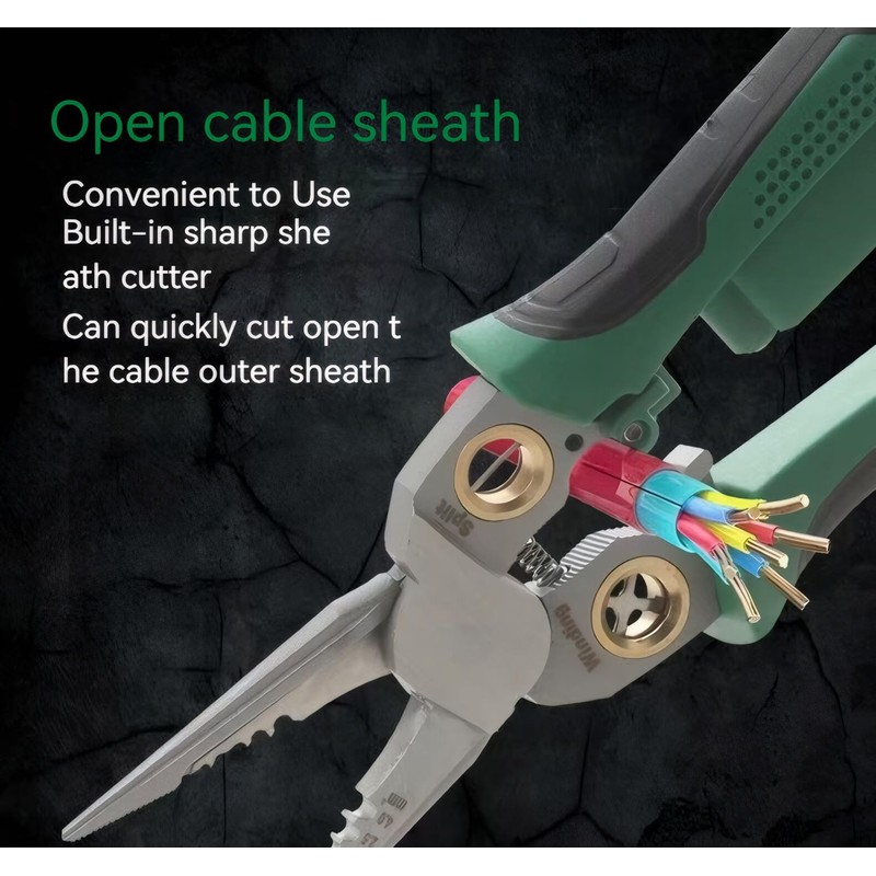 8 in 1 Wire Stripper with Voltage Tester, Electric Pliers,