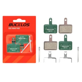 BUCKLOS Ceramic Disc Brake Pads 2 Pairs Green for NCM and Cube with Mounting Accessories