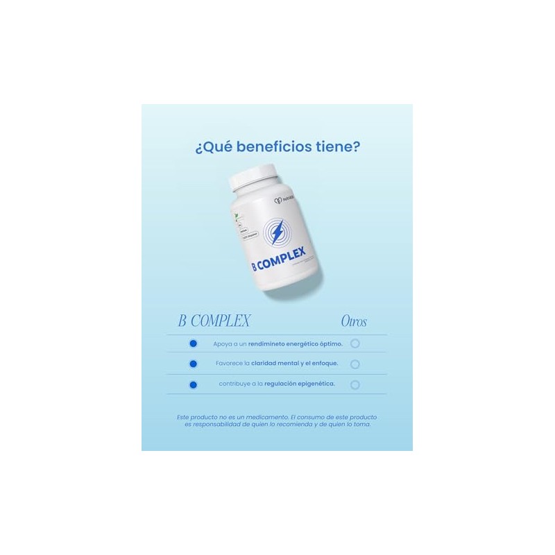 Nutriadn Complex Complejo Metilado Coenzima Q10 Magnesio Colina Zinc Apoyo