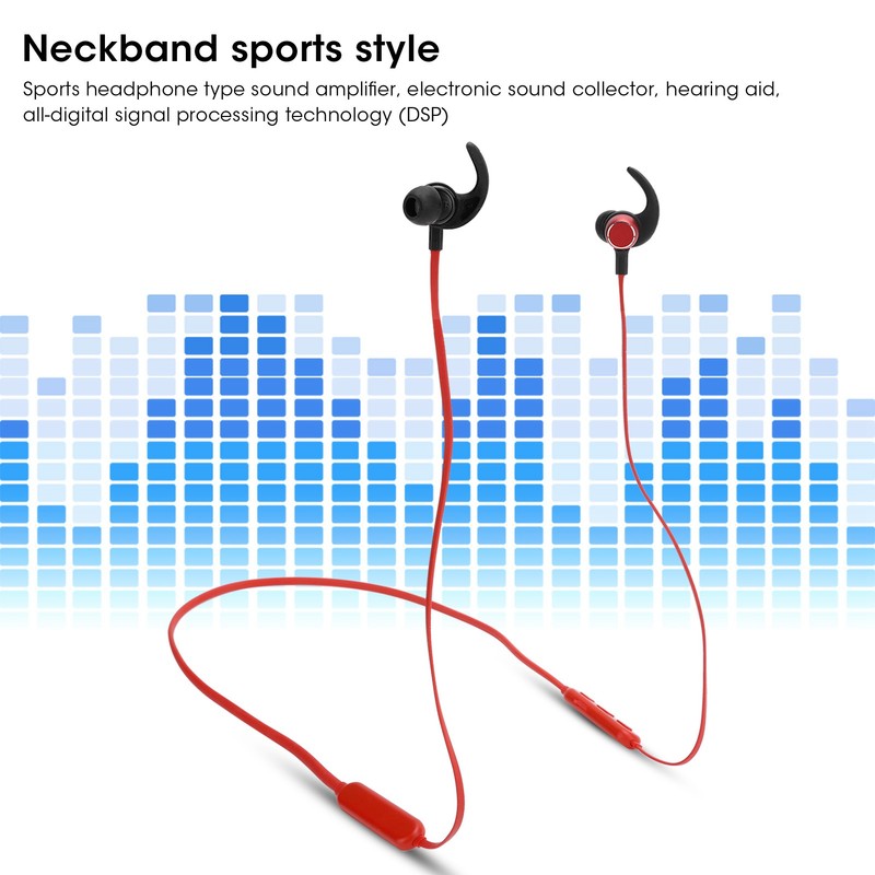 Rechargeable Sports Neck Hanging Earphone Hearing Aids Neckband Sound Amplifier