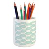 Ambesonne Cartoon Pencil Pen Holder, Easter Bunnies Pattern in Style