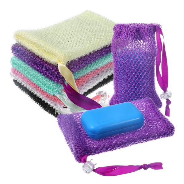 ValueBargain 6Pcs Soap Bags for Soap Bars, ValueBargain Exfoliating Net