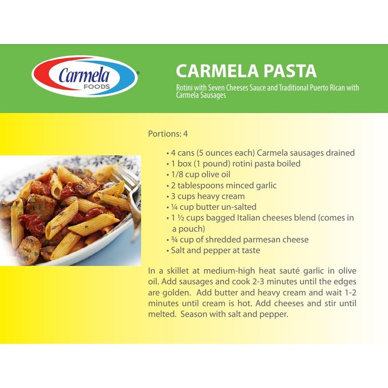 Carmela Chicken Sausage and Bouillon, Natural Smoke Flavor, 5 oz