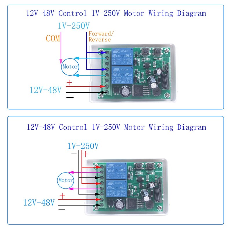 Wireless Remote Relay Switch DC 10A 12V-48V 24V 36V 2