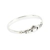 Solid 925 Sterling Silver Claddagh stacking Ring in sizes G-Z