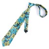 Alizeal Mens 3.35inches Large Floral Pattern Necktie and Printed Pocket