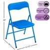 Heritage Kids Padded Folding Chair for Kids, Set of 2,