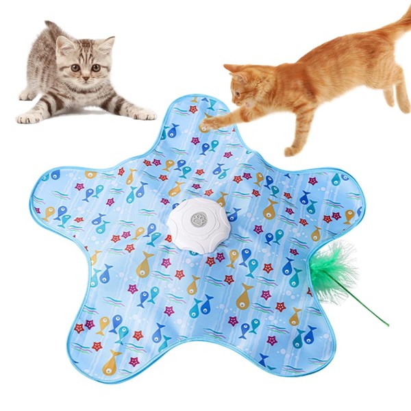 Hojalis Interactive Cat Toys for Indoor Cats, 360° Automatic Hide