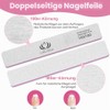 Pack of 18 Nail Files 100/180, Double Sided Disposable Nail