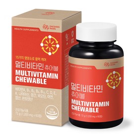 Well-being [Daesang Wellife] Multivitamin Chewable 1200mg x 60 Tablets, 1 Box / [대상웰라이프] 멀티비타민 츄어블 1200mg x 60정, 1박스