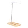 Thread Holder Stable Wood Base Large Spool Thread Stand for