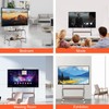 Easel Rolling TV Stand for 32-75" TVs, Stainless Steel TV