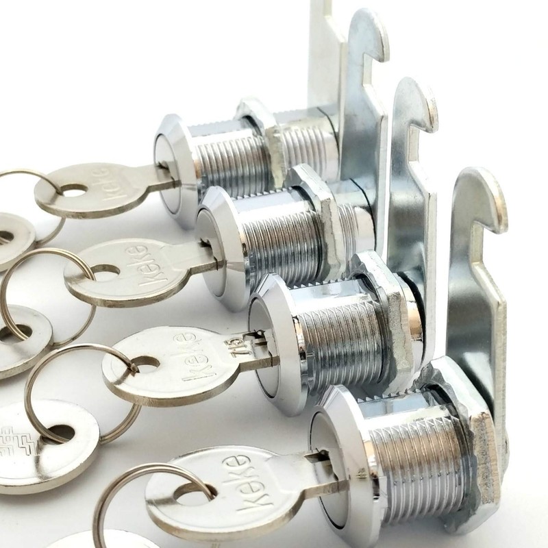 4 Pack 16mm Mailbox Cam Security Lock with Keys Cam