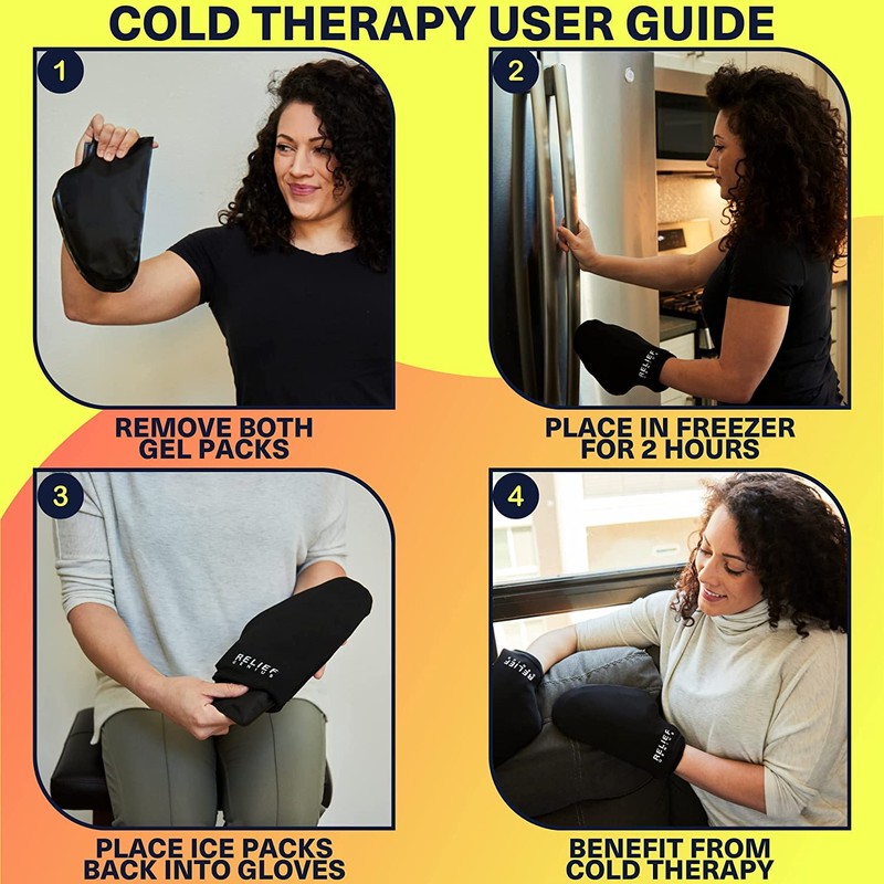 Relief Genius Cold Therapy Socks & Hand Ice Pack Cold