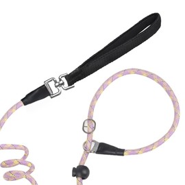 ATOOZOO Correa para Perros,Correa Resistente para Caminar Perros de tamaño Pequeño Mediano y Grande,Retráctil y Todo en Uno,1.5M (Morado)