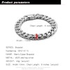 H&Beautimer Fashion 925 Sterling Silver Classic Cuban Chain Bracelet 10mm-7