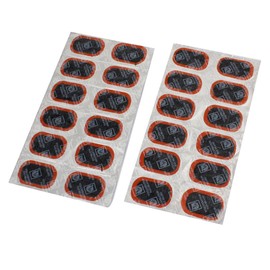 sourcing map Car Tyre 34mm x 52mm Puncture Repair Patches Patch Rubber Tool 24 Pcs