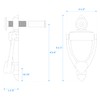NUK3Y PRODUCTS K3 Nuk3Y Door Knocker and Viewer, 9/16" Hole,