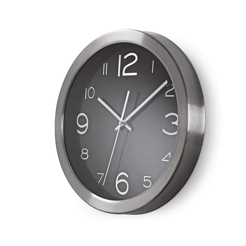 NEDIS CLWA010MT30BK Circular Wall Clock | 30 cm Diameter |