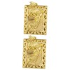 DOITOOL 2pcs Antique Brass Zodiac Tiger Pendant Lightweight Hanging Decor