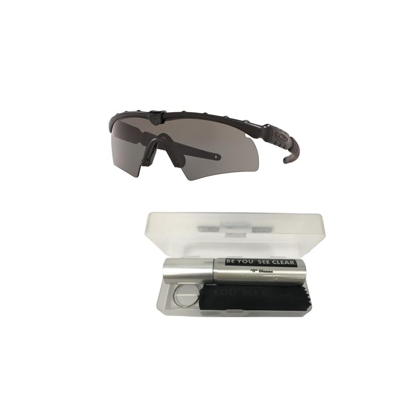Oakley OO9061 Sunglasses Bundle: OO 9061 11-142 Black and Eyewear