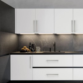 Coinkoly 10 Pack 7"(177mm) Brushed Satin Nickel Cabinet Pulls Knurled Kitchen Cabinet Handles Drawer Pulls Cupboard Hardware for Cabinets