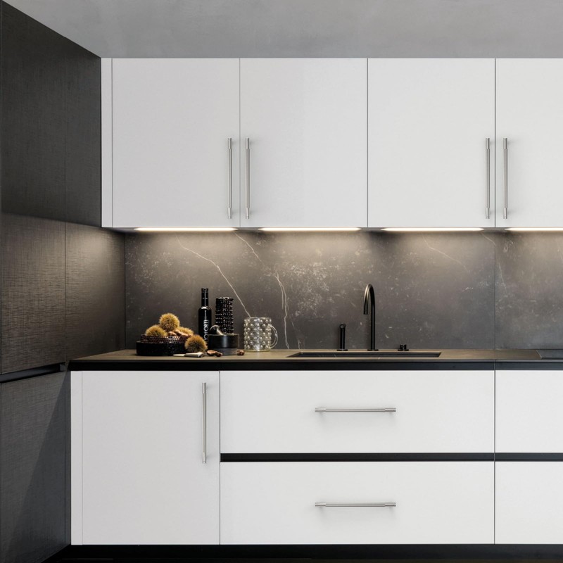 Coinkoly 10 Pack 7"(177mm) Brushed Satin Nickel Cabinet Pulls Knurled