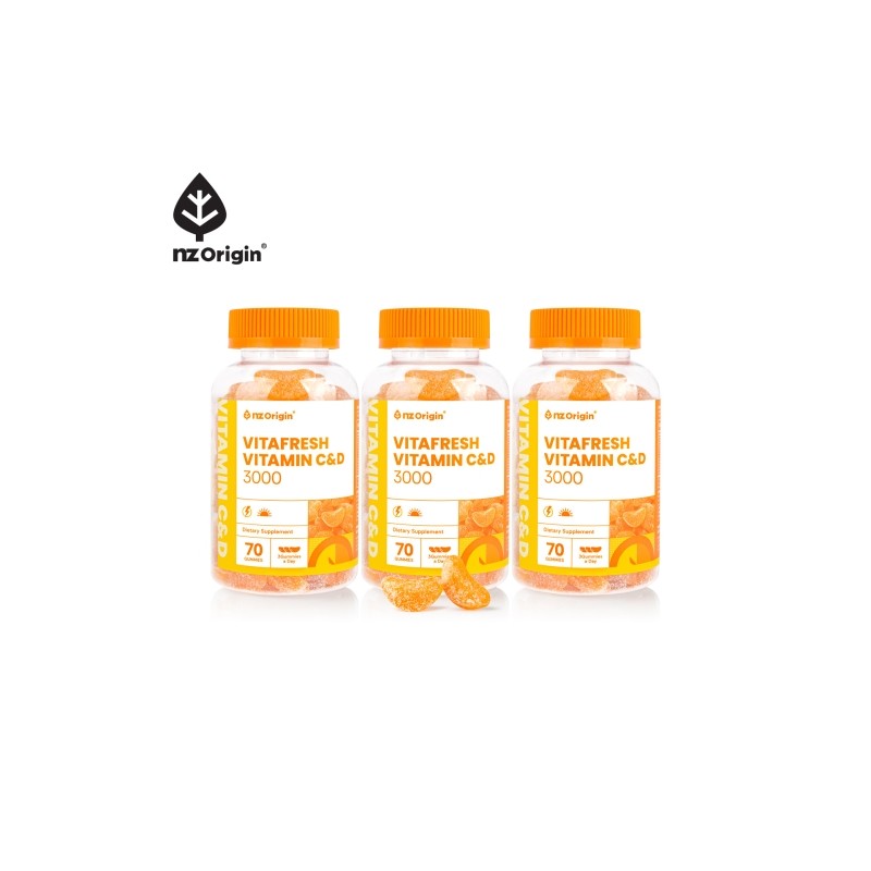 NZ Origin VitaFresh Vitamin C&D 3000 (70 Gummies) / 엔젯오리진