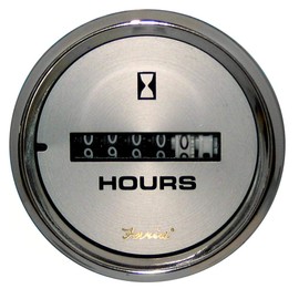 Faria 19020 Kronos Hourmeter Gauge 10,000 Hours - 12-32VDC, 2"