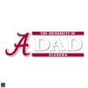 Alabama 6x2 DAD Logo Auto Vinyl Decal