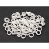 ONLYKXY 100 Pieces Silicone Cable Ties, Data Lines Silicone Cord