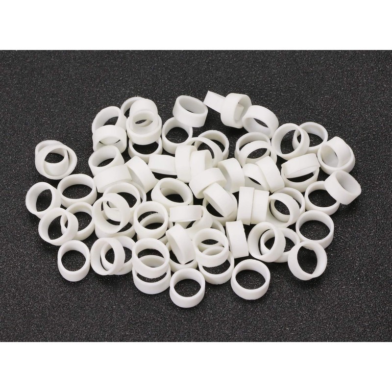 ONLYKXY 100 Pieces Silicone Cable Ties, Data Lines Silicone Cord