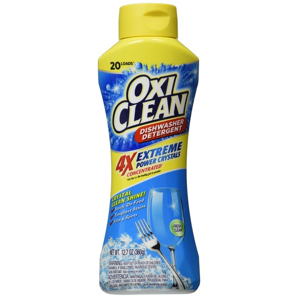 OxiClean Extreme Power Crystals Dishwasher Detergent, Fresh Clean, 12.7 oz. (...