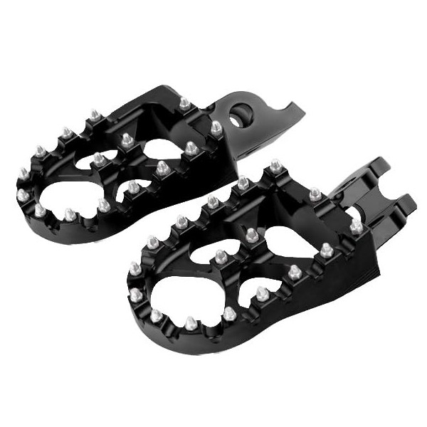 Offroad-Trittbretter Accossato schwarz in Ergal 7075 für GASGAS EC 2008