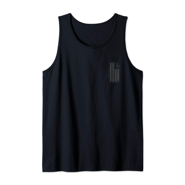 Gadsden Flag Snake Betsy Ross Stars - Tactical Black Tank
