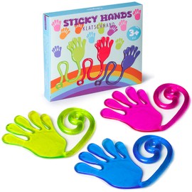Cikyner Giant Stretchy Sticky Hands，3Pcs Premium Party Favors for Kids 4-8,8-12, Goodie Bag Stuffers Treasure Box Toy for Carnival Classroom Prizes Birthday Party Easter Christmas End of Year Gifts