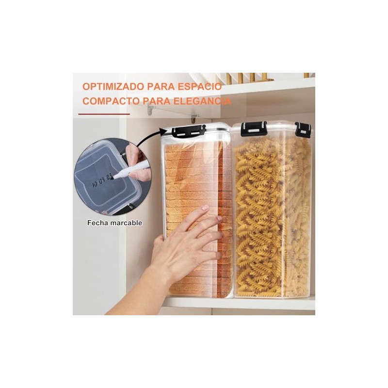 Caja para Pan con Bandeja, Contenedor para Pan con Tapa