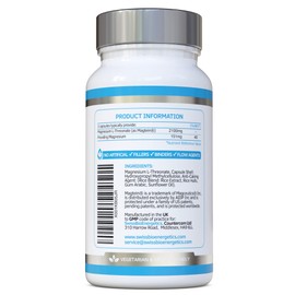 Magnesium L-Threonate 2100mg Daily Dose – 30 day supply - providing 151mg of active elemental Magnesium from Magtein - Easily Absorbable - Highly Bioavailable – No Artificial fillers - UK Manufactured