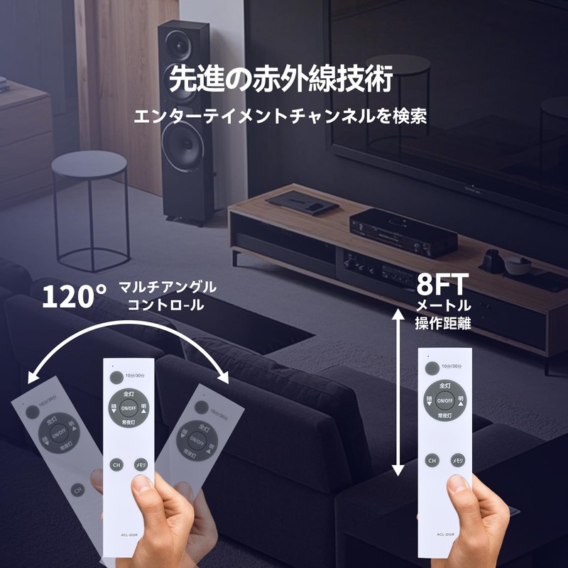 LED Ceiling Light Remote Control ACL-DGR for IRIS OHYMA ACL-6DG