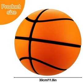 BLOCE Dribble Dream Silent Basketball 29.5, 2024 New Upgrade 3D Silent Basketball Dribbling Indoor, Foam Basketball Indoor Training Quiet Ball Gift for Youth