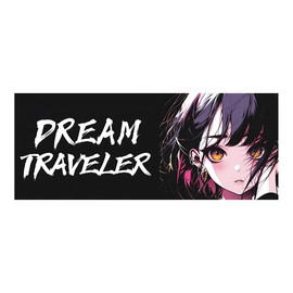 EARLFAMILY 15cm Anime Car Strip Sticker Women Peeping Bumper Trunk Window Decoration Sticker Vinyl Sticker (B)