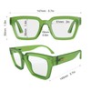 LONDON MOLE® Phoenix reading glasses | Cool oversized square/rectangular/trapezoidal shaped