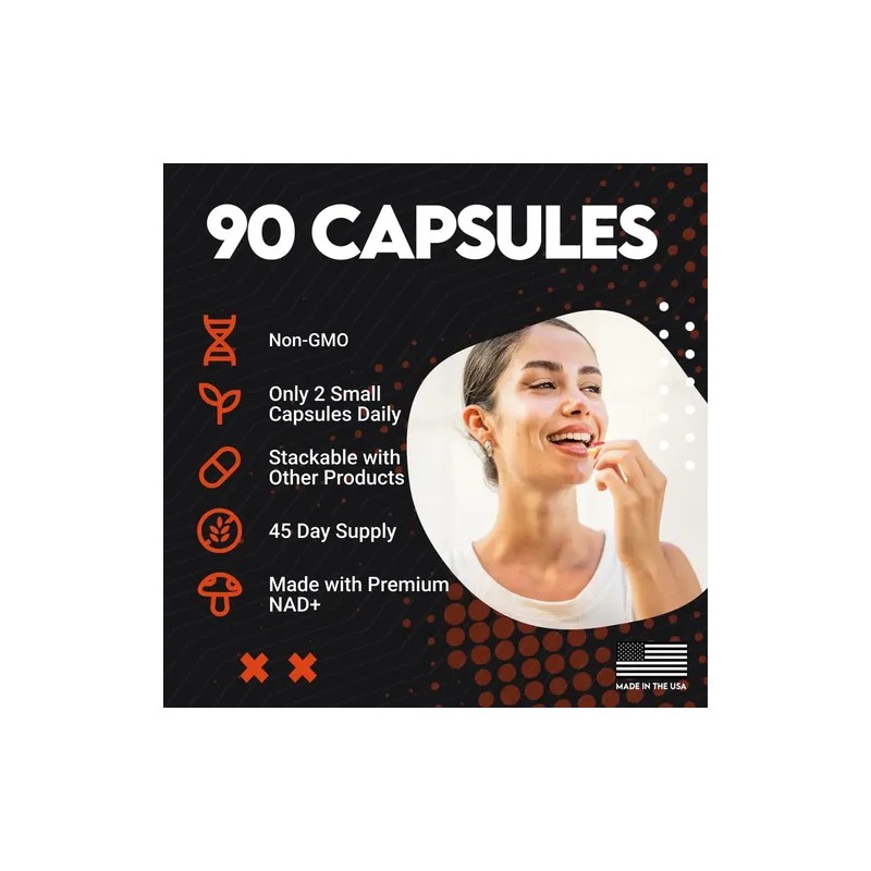 Utoya Nad 1500 Suplemento Vegano 90 Cápsulas