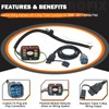 CARROFIX Vehicle-Specific Wiring 4-Way Flat Trailer Hitch Harness for Honda