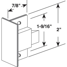 Prime-Line F 2611 (Single Pack) Sliding Pull, Window Latch,2 Inch, Diecast, Black