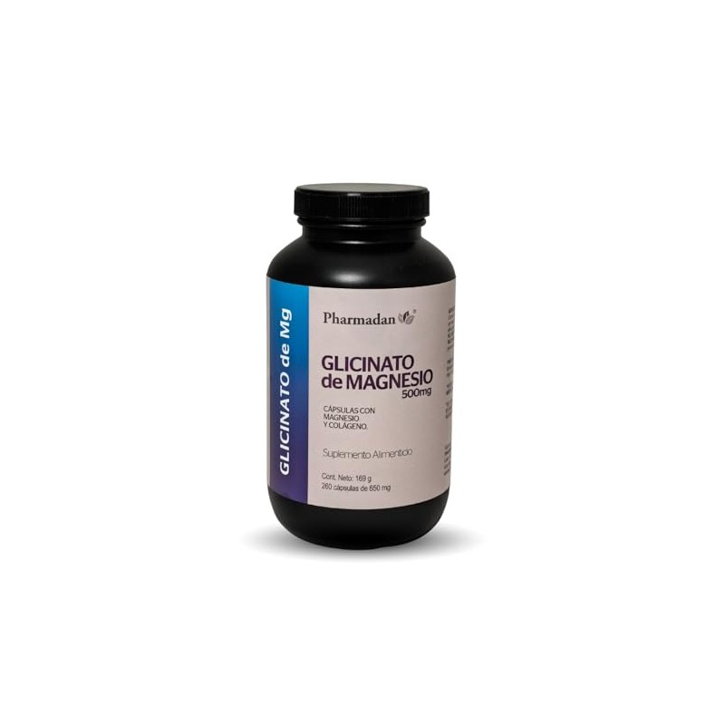 Glicinato Magnesio 500 Por Cápsula 260 Cápsulas Alta Concetración