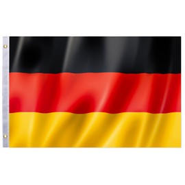 SPINNE LUCAS Germany Flag 150 x 90 cm, Germany Flag with Brass Eyelets, Bright Colours, German Flag for Football Euro Euro National Day Bar Party Decoration
