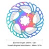 Mountain Bike TitaniumPlated Cooling Disc Brake Rotor 6 Nails Cycling